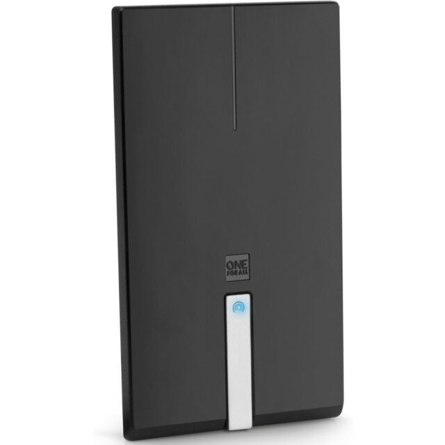 one for all SV9425 44Db Indoor Aerial - 5G Filter - Within A Range Of 15 Miles – 4K Ultra Hdtv