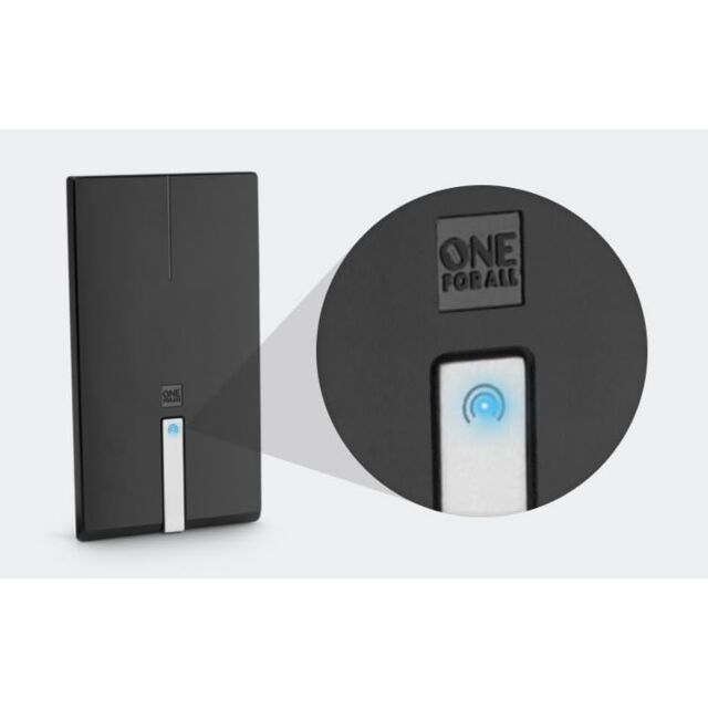 one for all SV9425 44Db Indoor Aerial - 5G Filter - Within A Range Of 15 Miles – 4K Ultra Hdtv