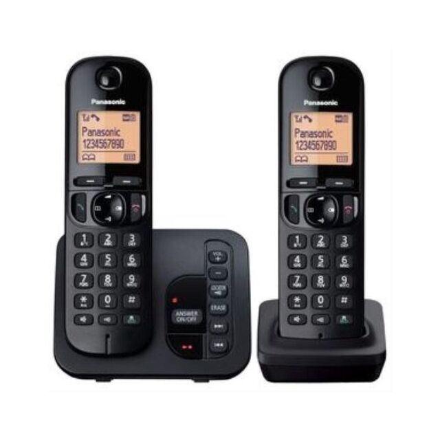 Panasonic KXTGC222EB Twin Digital Cordless Answer Phone With Nuisance Calls Block