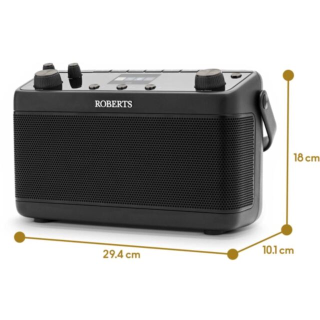 Roberts Radio BLUTUNE 7BK Dab+/Fm/Bluetooth Portable Stereo Radio