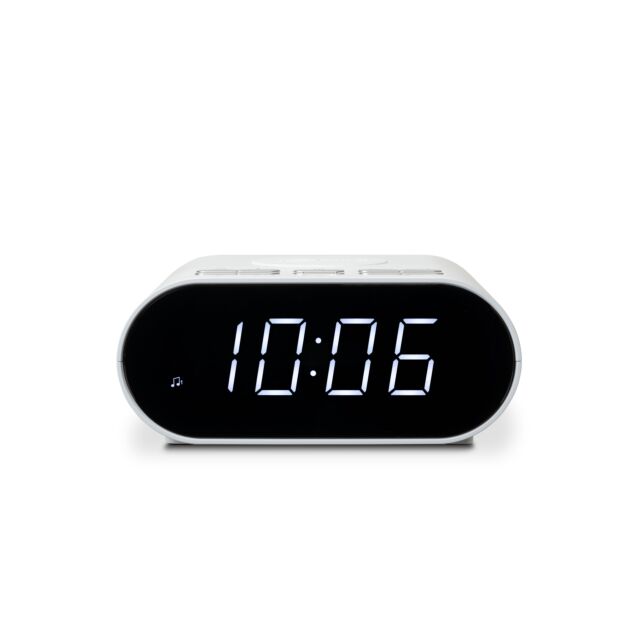 Roberts Radio ORTUSCHARGEW Wireless Alarm Clock - White
