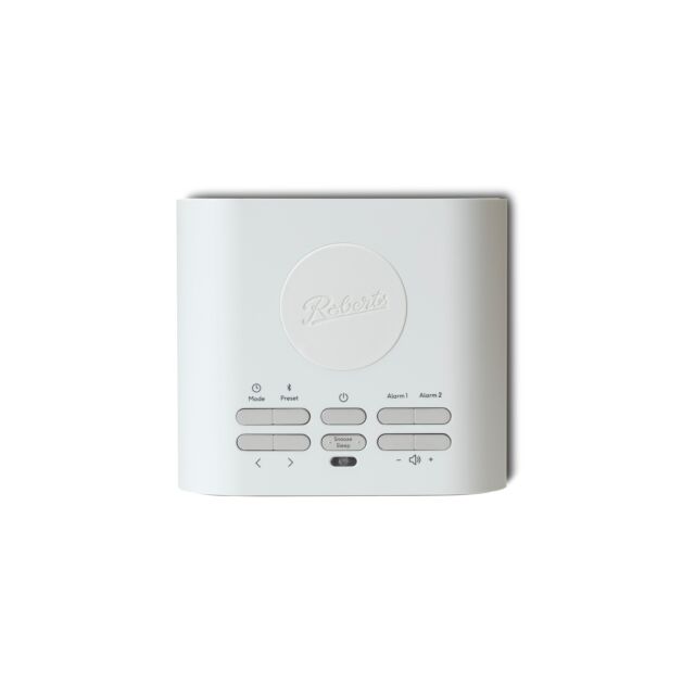 Roberts Radio ORTUSCHARGEW Wireless Alarm Clock - White