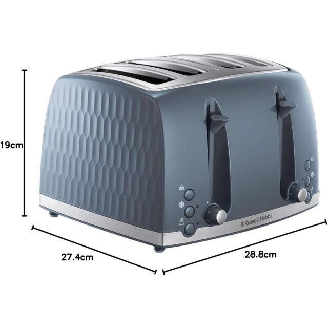 Russell Hobbs 26070 White Honeycomb 4 Slice Toaster [Copy] [Copy]