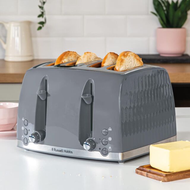 Russell Hobbs 26070 White Honeycomb 4 Slice Toaster [Copy] [Copy]