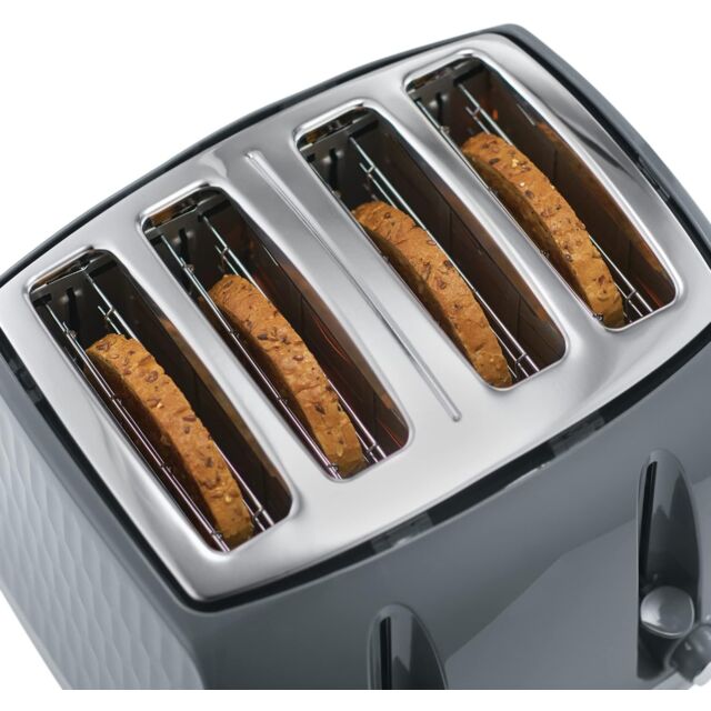 Russell Hobbs 26070 White Honeycomb 4 Slice Toaster [Copy] [Copy]