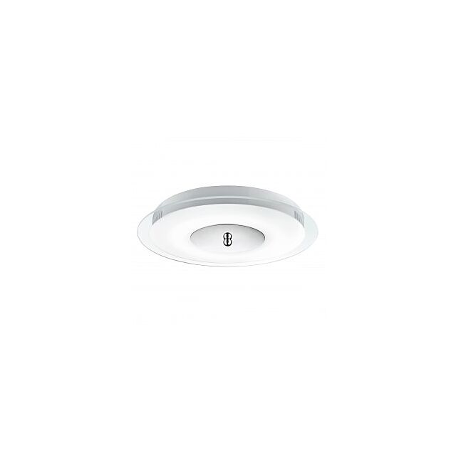 Searchlight 4727-7 Chrome Led Flush Light With Clear & Acid Glass Diffuser