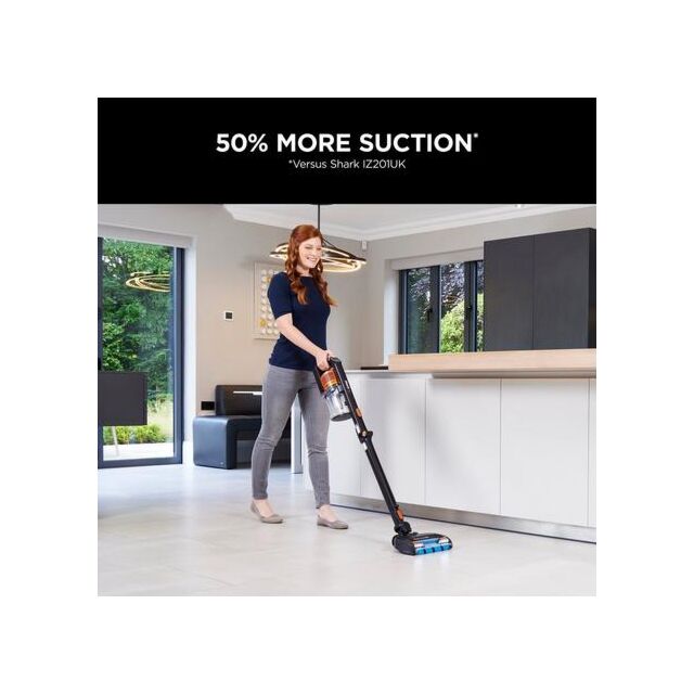 Shark IZ300UK Anti Hair Wrap Cordless Stick Vacuum Cleaner With Powerfins + Flexology - 60 Minute Ru