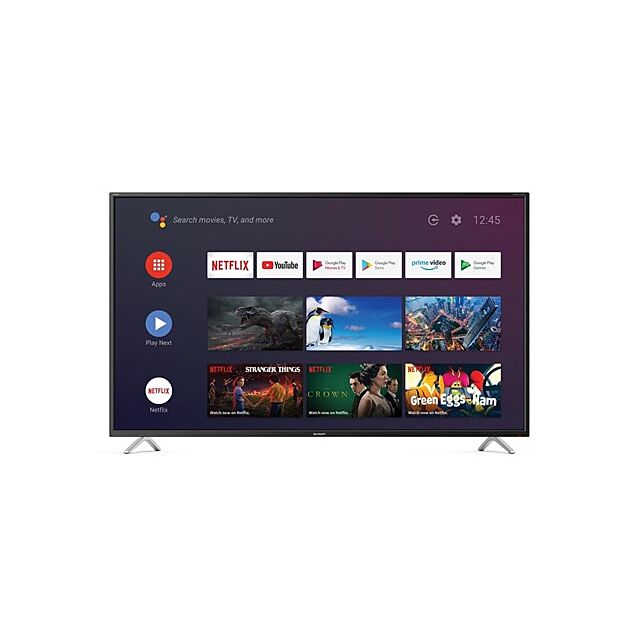 SHARP LC55CUF8472ES GRADED 55' 4K Uhd Led Smart TV Netflix Freeview HD Saorview Satellite HD USB Rec