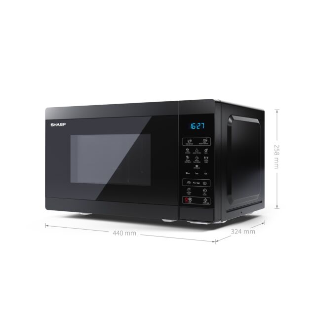Sharp YC-MS02U-B 20 Litres Microwave Oven - Black