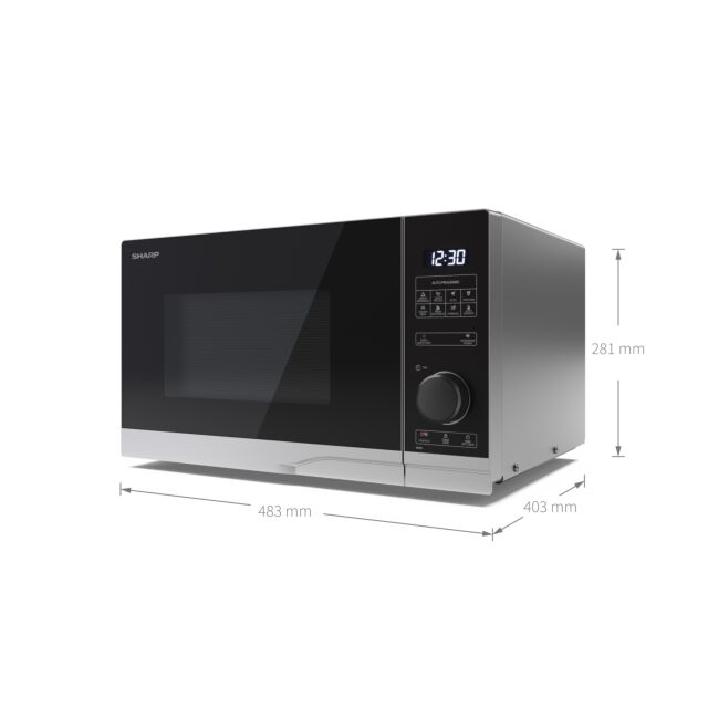 Sharp YC-PS254AU-S 25 Litres Solo Microwave - Silver