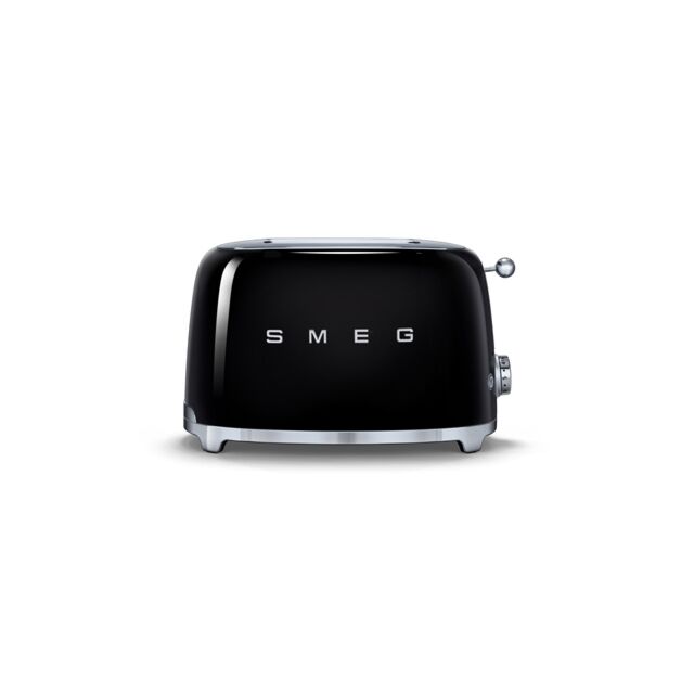 smeg TSF01BLUK 2 Slice 50'S Retro Style Black Toaster