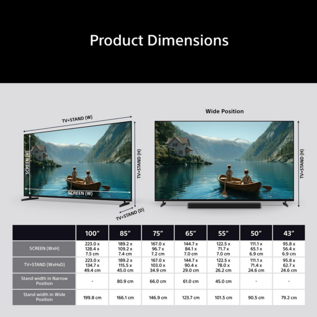 Sony K50XR38M2PB.UKA 50inch 4K LED Smart TV
