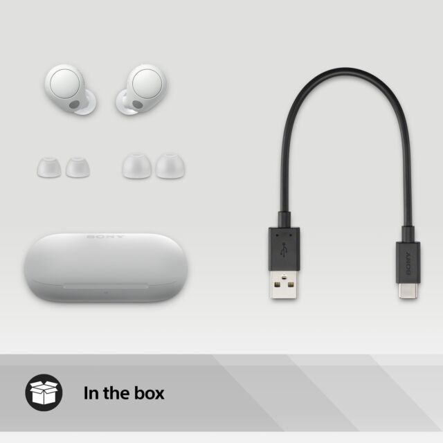 Sony WFC700NW_CE7 Wireless Noise Cancelling In Ear Headphones - White