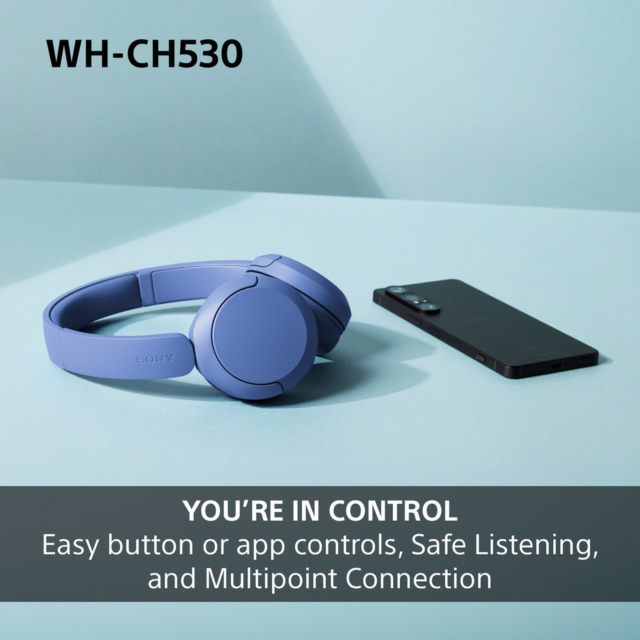 Sony WHCH530L.CE7 Wireless Over-Ear Headphones Blue
