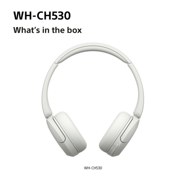 Sony WH-CH530W.CE7 Wireless Over Ear Headphones White