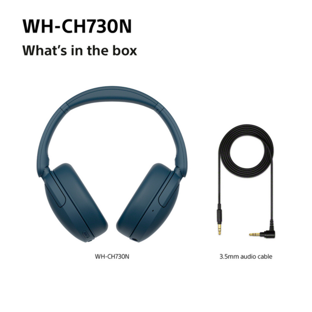 Sony WHCH730NL.CE7 Wireless Noise Cancelling Headphones Blue