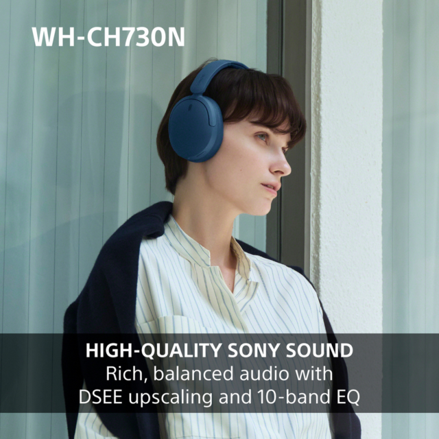 Sony WHCH730NL.CE7 Wireless Noise Cancelling Headphones Blue