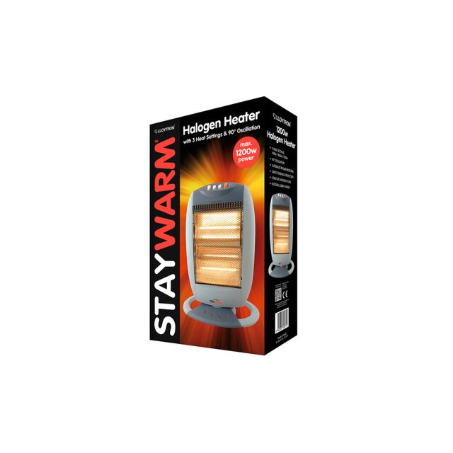 STAYWARM F2106GR 1200 Watt Halogen Heater