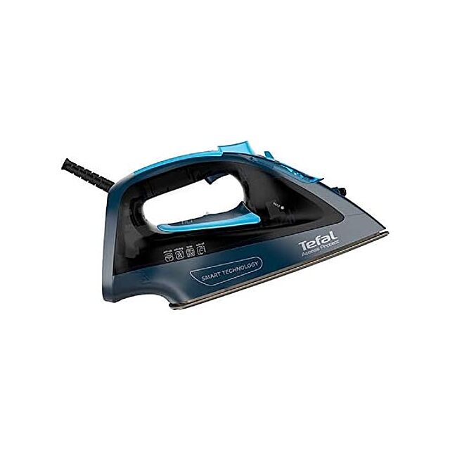 Tefal FV1611 Access Protect Steam Iron, 2100W, Black And Blue