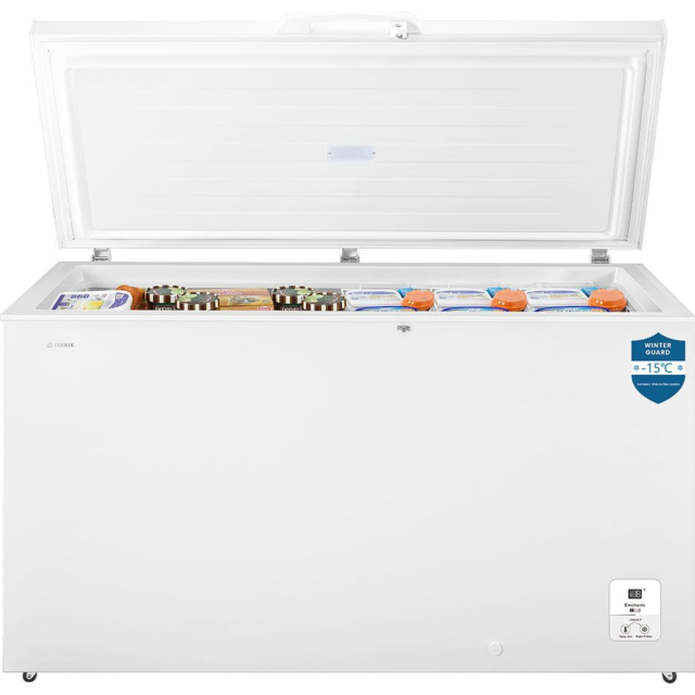 Teknix CH420W 14.83Cuft / 420L Chest Freezer 144.8Cm Wide (Works To -15°C)