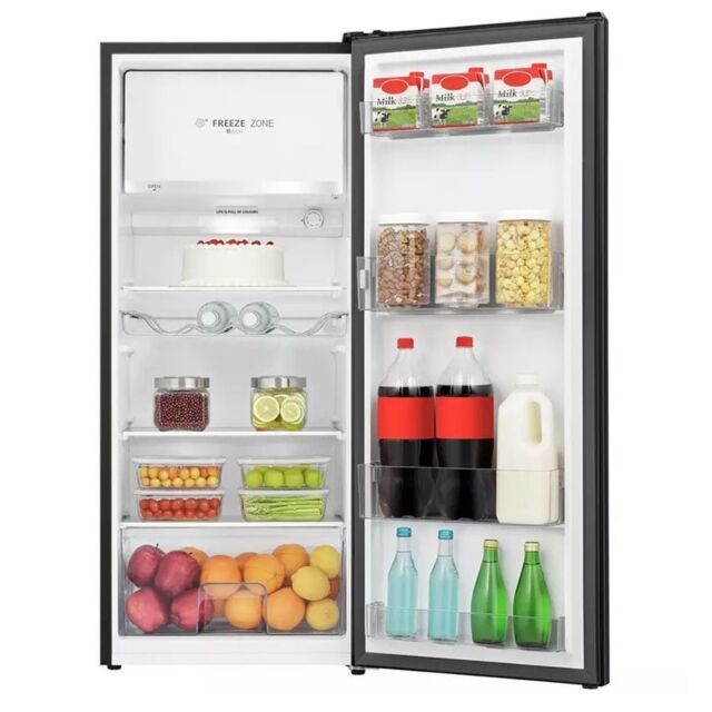 Teknix T2R128B 5.29/0.52Cuft Fridge With 4* Icebox, 126.5Cm, Black