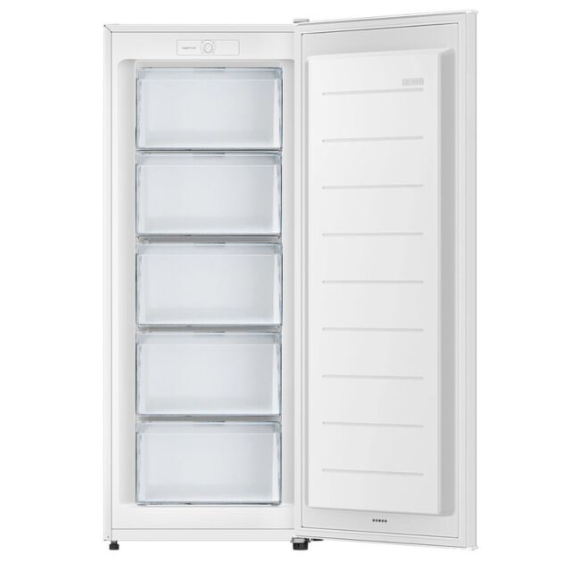 Teknix TSFG1385W 55Cm 5.68Cuft Smart Frost Upright Freezer - White 138Cm (Works To -15°C)