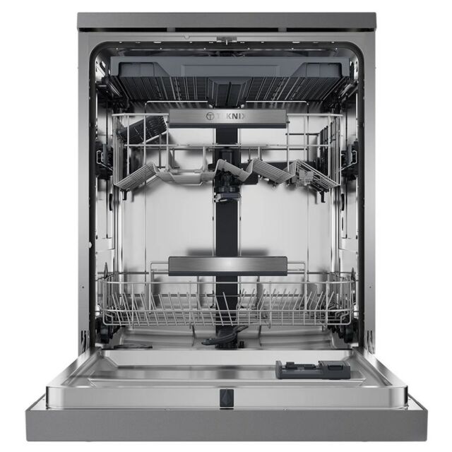 Teknix TX3FD618S 15 Place Full Size Dishwasher With Cutlery Drawer - Silver
