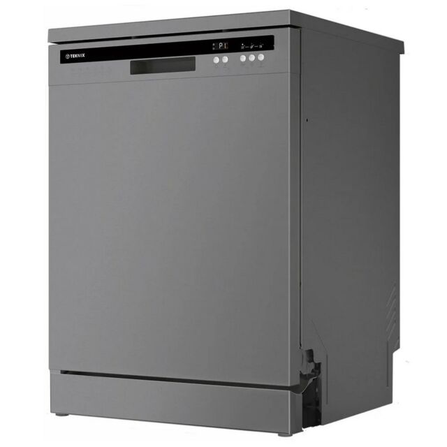 Teknix TX3FD618S 15 Place Full Size Dishwasher With Cutlery Drawer - Silver