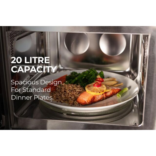 Tower KOR6N7RST 20L 800W S/S Touch & Dial Control Microwave