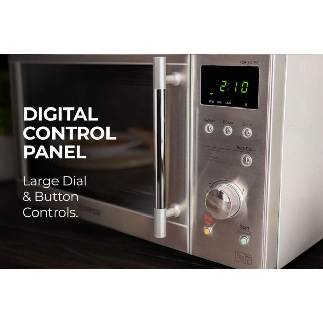 Tower KOR6N7RST 20L 800W S/S Touch & Dial Control Microwave