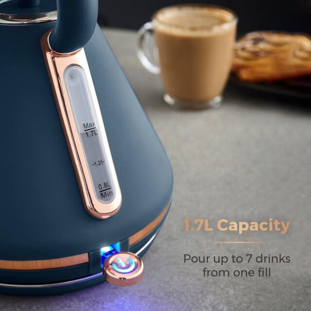 Tower T10044MNB Cavaletto 3Kw 1.7L Pyramid Kettle Midnight Blue