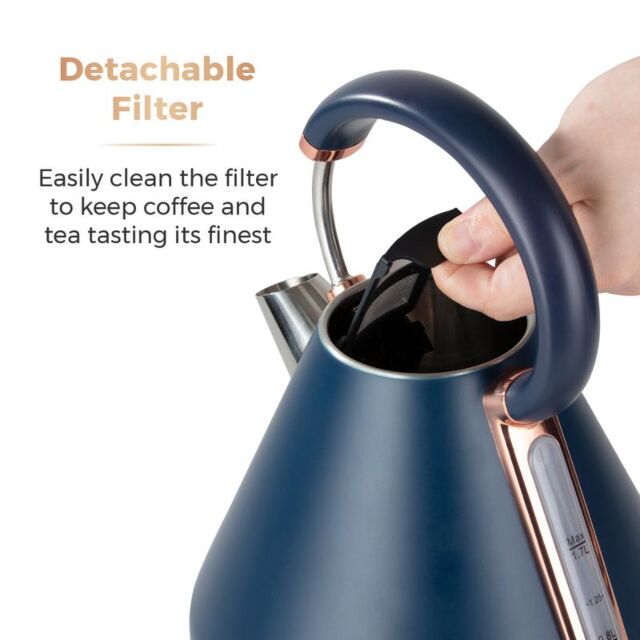 Tower T10044MNB Cavaletto 3Kw 1.7L Pyramid Kettle Midnight Blue