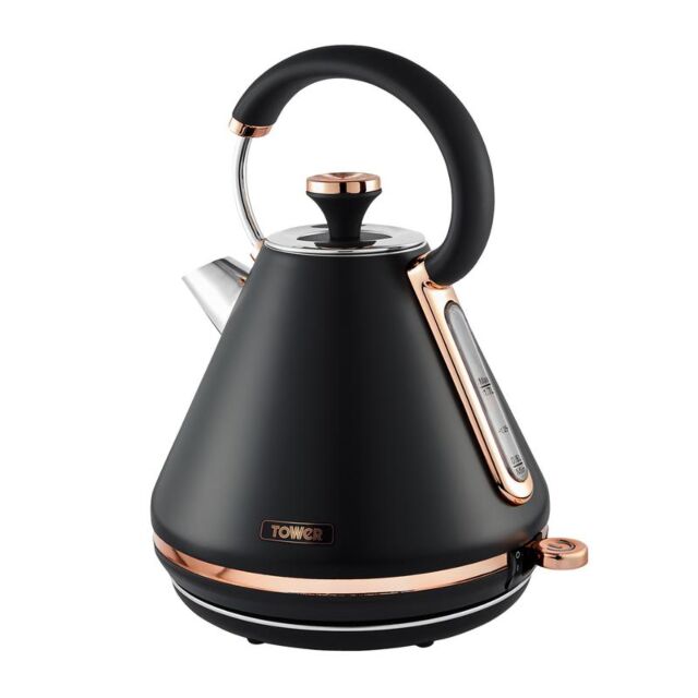 Tower T10044RG Cavaletto 3Kw 1.7L Pyramid Kettle Black