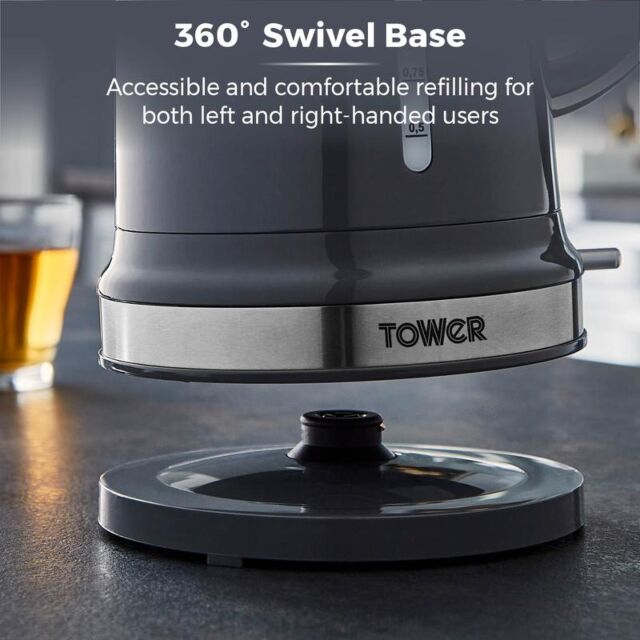 Tower T10049GRP Belle Collection 1.5 Litre Kettle Grey