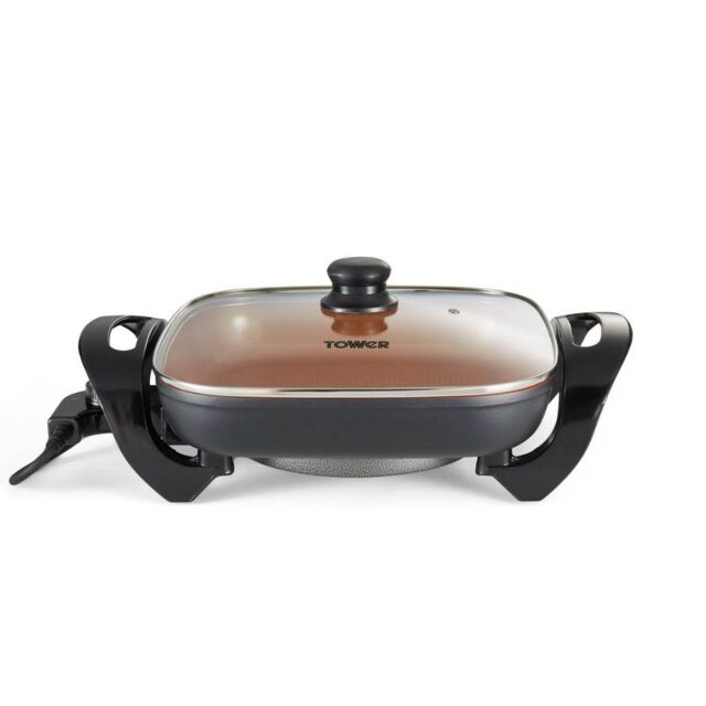 Tower T14036COP Cerasure+ Copper Electric Teppanyaki Grill Copper