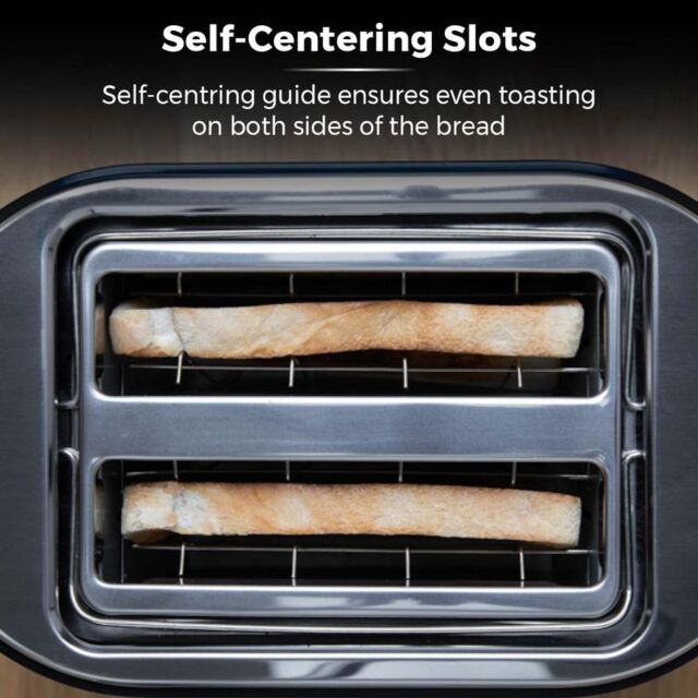 Tower T20043NOR Belle Collection 2 Slice Toaster Black