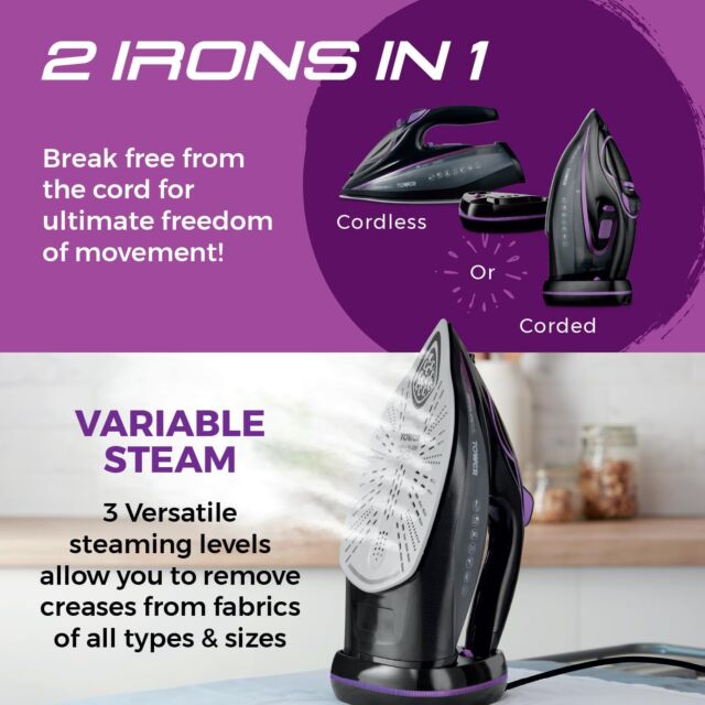 Tower T22036LIL Ceraglide Xl Ai Pro Cordless Steam Iron