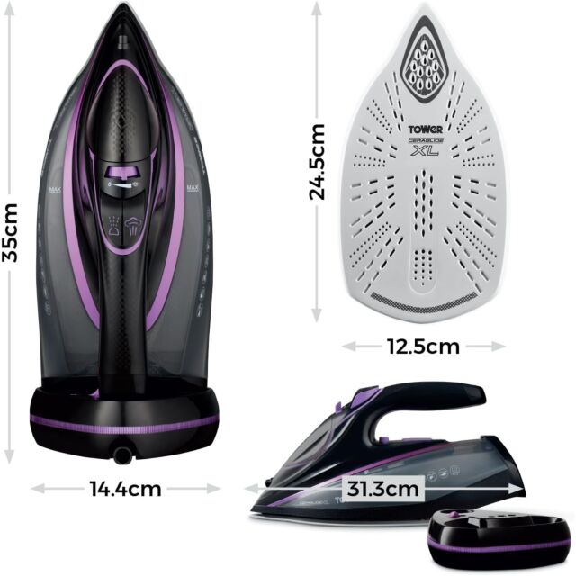 Tower T22036LIL Ceraglide Xl Ai Pro Cordless Steam Iron