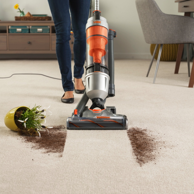 VAX U85-AS-Be Upright Corded Bagless Vacuum - Orange/Grey