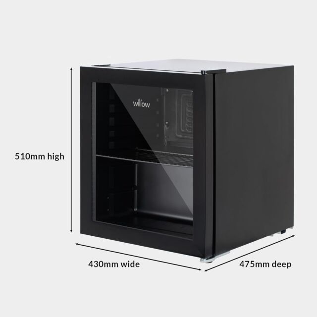 Willow WBC48B 48L Table Top Beverage Cooler - Black