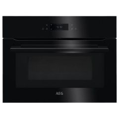 AEG KMK768080B 59.5cm Built In Combination Microwave Compact Oven - Black