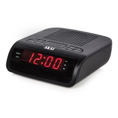 Akai A61020 Am/Fm Alarm Clock Radio With Led Display Black