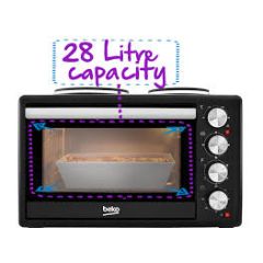 Beko MSH28B Compact Oven With Hob 28L