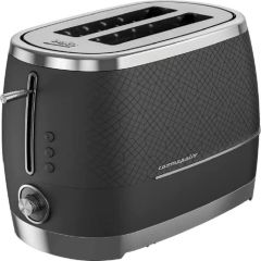 Beko TAM8202B 2 Slice Toaster Cosmopolis Black With Chrome Accents