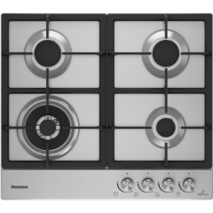Blomberg GEN73415E 4 Burner Stainless Steel Gas Hob (Lpg Jets Available To Order)