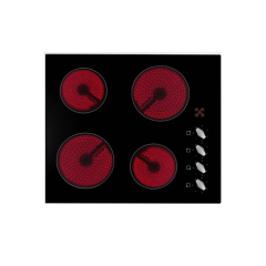 Culina UBTCCK60A 60Cm 4 Zone Ceramic Hob With Control Knobs