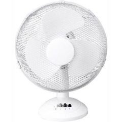 Daewoo COL1063GE 12' Desk Top Fan In White, 3 Speed Settings