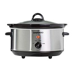Daewoo SDA1364 Stainless Steel 3.5L Slow Cooker