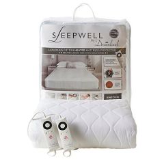 Dreamland 16314 King Size Luxurious Cotton Heated Mattress Protector