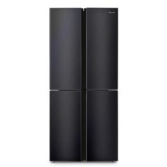 Fridgemaster MQ79394FFB 80Cm American Fridge Freezer Quad Door Black